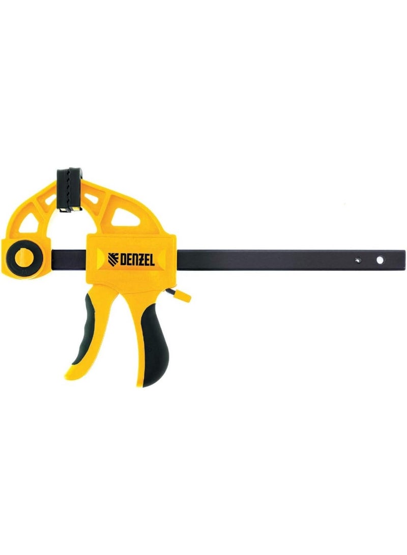DENZEL Trigger clamp bar, plastic body, one-hand operation (12-inch by 2-3/4-inch (7720565)) - Image 1