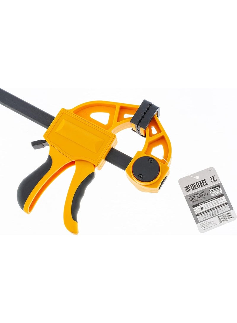 DENZEL Trigger clamp bar, plastic body, one-hand operation (12-inch by 2-3/4-inch (7720565)) - Image 4