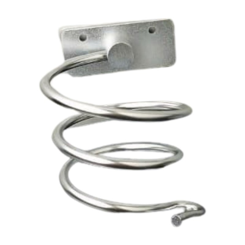 Spiral Hair Dryer Holder - Blow Dryer Holder (Silver) - Image 1