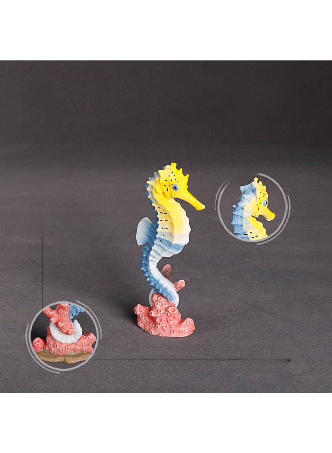 Simulation Marine Animal Model Squid Sea Lion Shark Clownfish Sea Dragon Solid Plastic Children's Toys-Color:PL127-160 Seal - Image 2