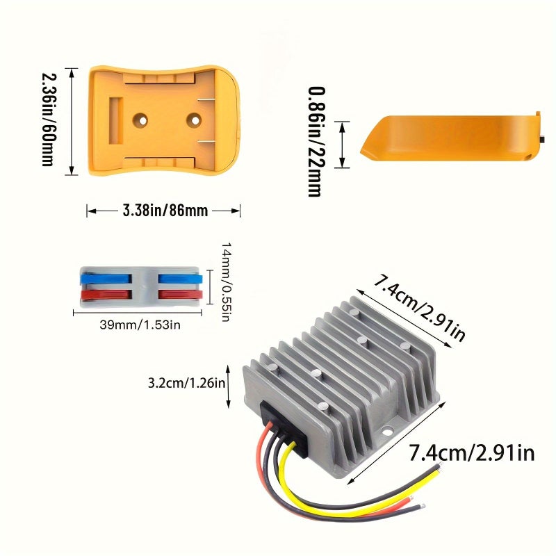 2 Pack 20V to 12V Step Down Converter with Low Voltage Protection - Image 3