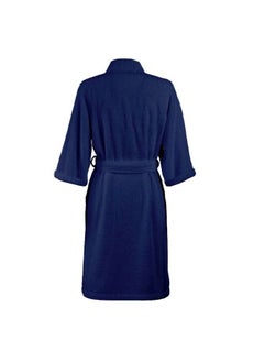BYFT Daffodil Navy Blue Premium Unisex Bathrobe, Terry Cotton, Highly Absorbent and Quick dry, Hotel and Spa Quality Bathrobe for Men and Women-400Gsm  - Image 3