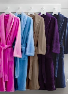 BYFT Daffodil Navy Blue Premium Unisex Bathrobe, Terry Cotton, Highly Absorbent and Quick dry, Hotel and Spa Quality Bathrobe for Men and Women-400Gsm  - Image 5