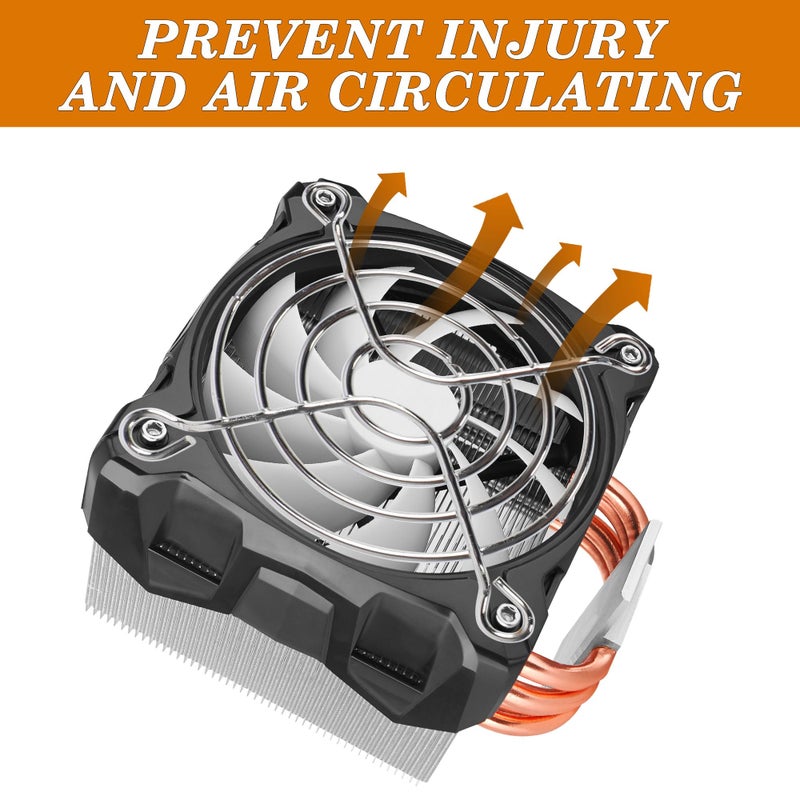 uxcell 20pcs Metal Fan Grill Protector Fan Guard Cooling Fan Finger Guard Grill for 60mm Case Fan Silver Tone - Image 4