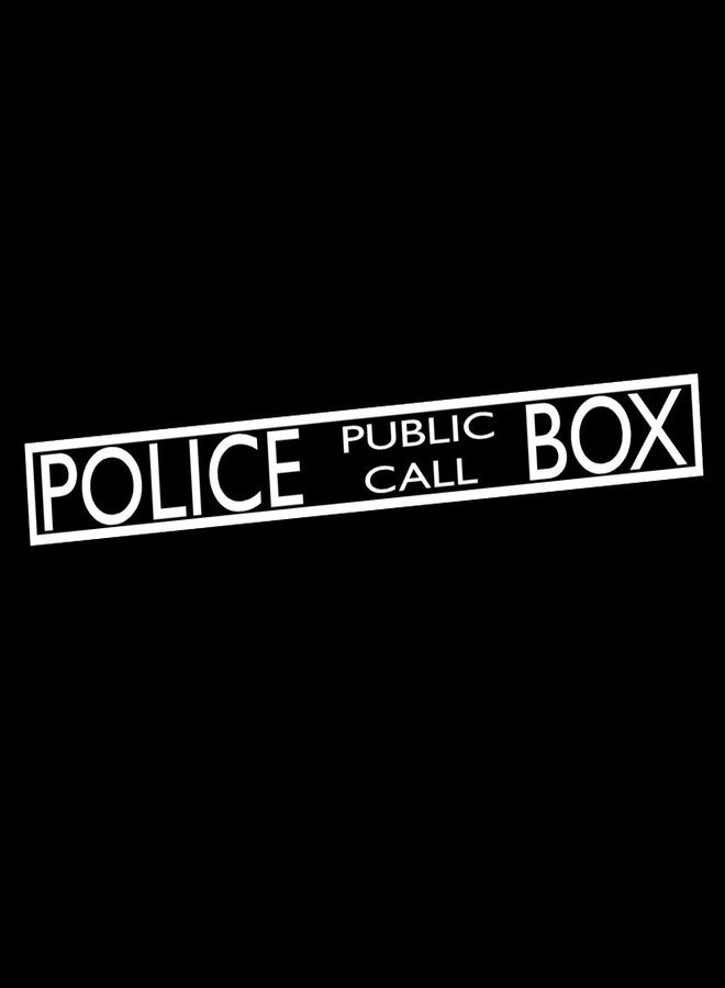 Decal Serpent Police Public Call Box 8" Vinyl Sticker Car Decal (8" White) - Image 1