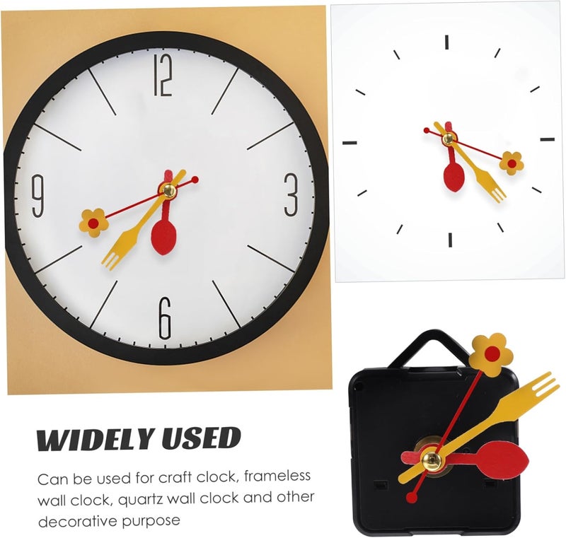 DIY Clock Mechanism Kit Quartz Clock Movement Mechanism Replacement Parts Kit Movement and Hands - Image 4