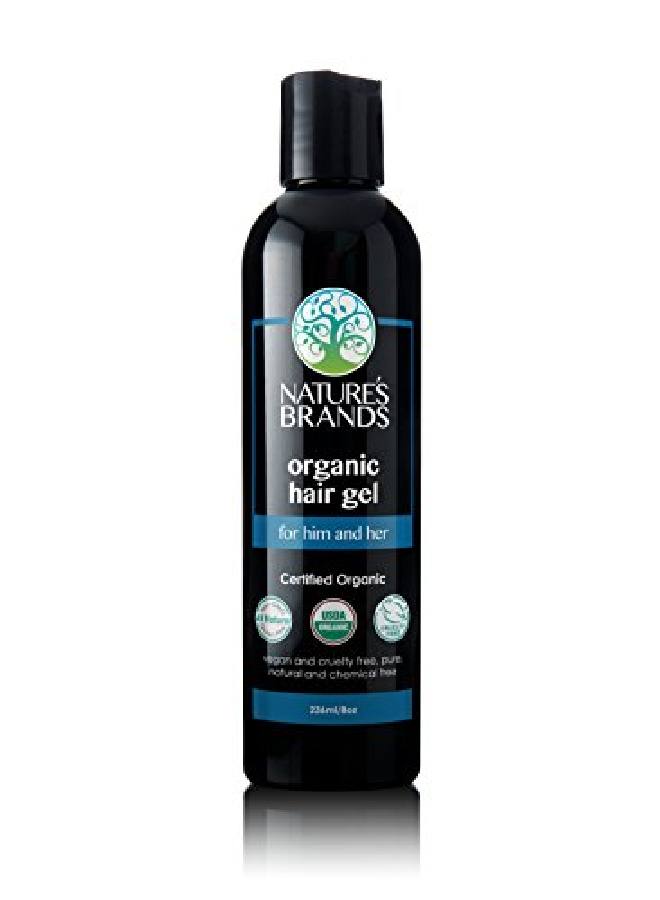 Nature's Brands Nature’S Brands Organic Hair Gel For Men And Women Natural Eco Hair Styling Gel With Olive Oil Vegan Plantbased Nongmo (8 Oz) - Image 1