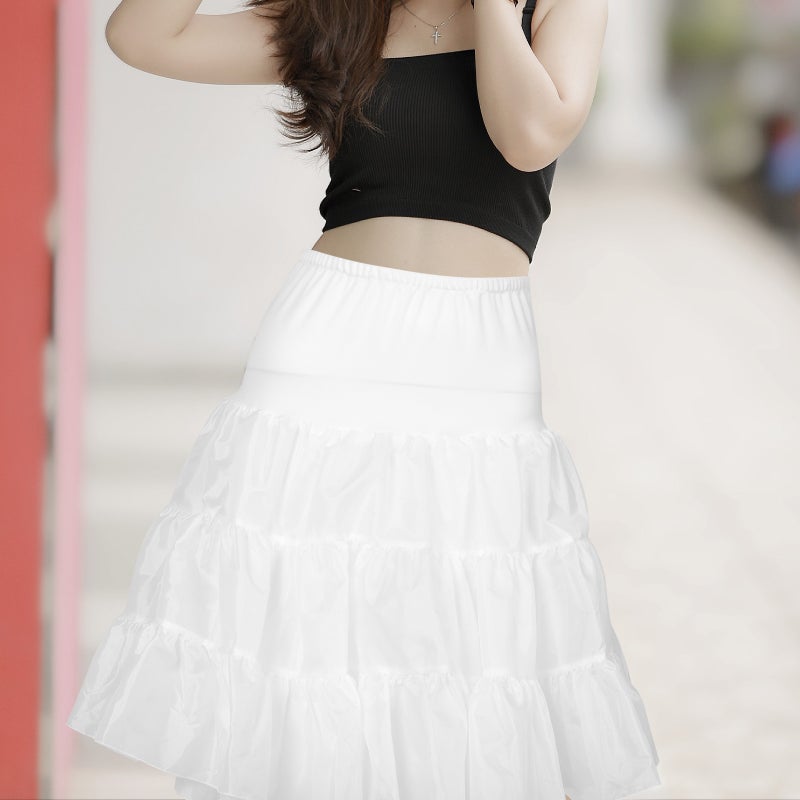 Lolita Petticoat Adjustable Waistline Tulle Petticoat Petticoat for Under - Image 5