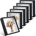 Reginary 6 Pack 8 x 8 Inches Shadow Box Frame Black Wood Shadow Boxes Display Cases 12 Inch Interior Depth Display Case Wall Tabletop Showcase Ideal for Memorabilia Pictures Flowers Medals Tickets - Image 2