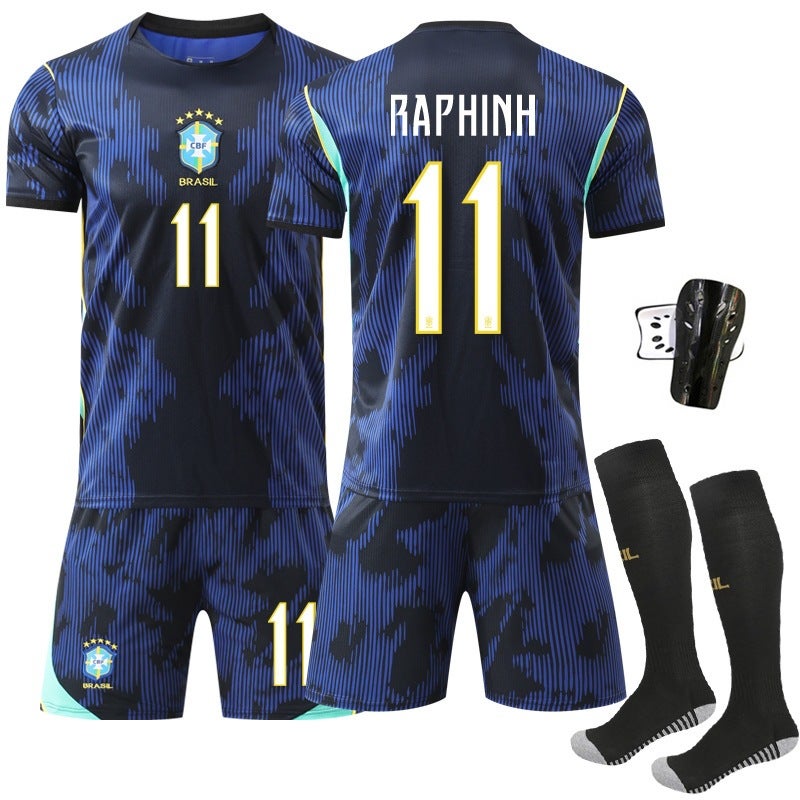 Football Training Uniform 2627 World Cup National Team Jersey No. 10 Neymar 7 Vinicius Brazil Away Jersey - Image 4