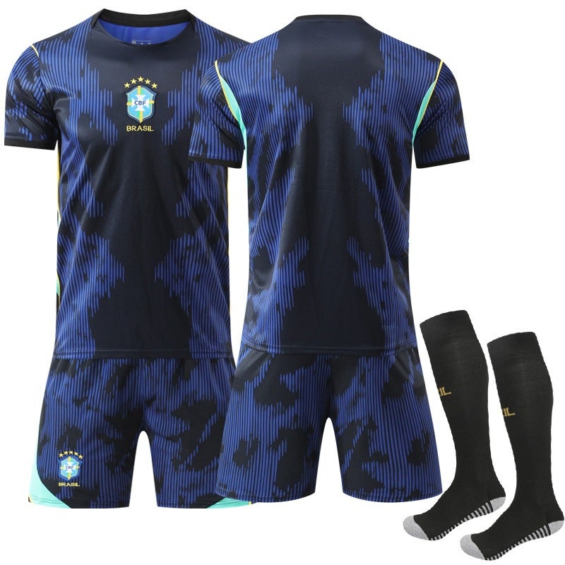 Football Training Uniform 2627 World Cup National Team Jersey No. 10 Neymar 7 Vinicius Brazil Away Jersey - Image 1