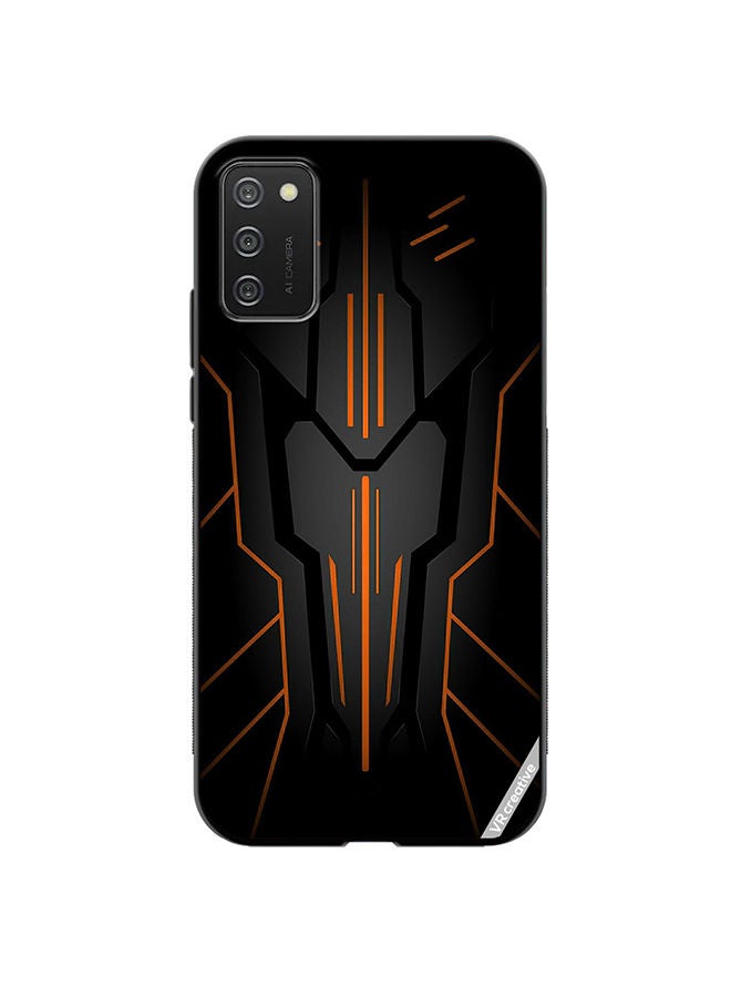 VR CREATIVE Protective Case Cover For Samsung Galaxy A03s Black Sark Design Multicolour - Image 1