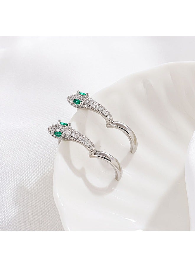 Beyond Serpentine Earrings for Women, Anti Rust and Anti Fading Hypoallergenic Alloy Earrings, Fashion Jewelry Gift (Silver) - Image 3