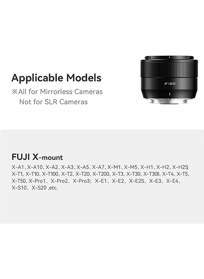 TTArtisan - TTArtisan Auto Focus 35mm F1.8 Mark II APS-C Lens, 35mm F/1.8 AF Portrait Lenses for Fuji X-A2 X-A5 X-A7 X-H1 X-T100 X-T20 X-T3 X-T30 X-T30II X-T4 XT-50 X-Pro3 X-E3 X-E4 X-S10 X-M1 X-M5 - Image 1
