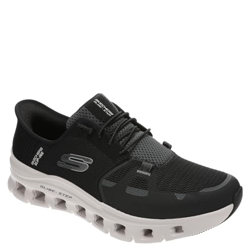 SKECHERS حذاء سكيشرز للرجال Glide-Step Pro سهل الارتداء بدون استخدام اليدين، أسود، 11 عريض - Image 2