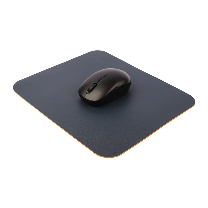 Dyazo Ergonomic PU Vegan Leather Mouse Pad, Non-Slip, Anti-Skid, Reversible use, Dual Color, Splash-Proof Suitable for Gaming, Computer, Laptop, Home & Office (-9.8 X 8.2 Inch Blue & Yellow) - Image 5
