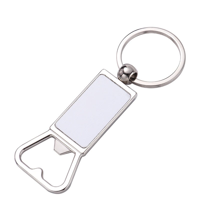 Personalized picture key chain customized color photo engraving information alloy pendant key chain and bottle opener in one 10pcs YSK011 - Image 4
