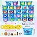Joyreal Alphabet Learning Toys for Toddlers 26 Alphabet Soup Sorters with 245 Flash Cards for Early Letter Awareness Recognition Fun Education Classroom Supplies Alphabet Sounds Teaching Games - Image 3