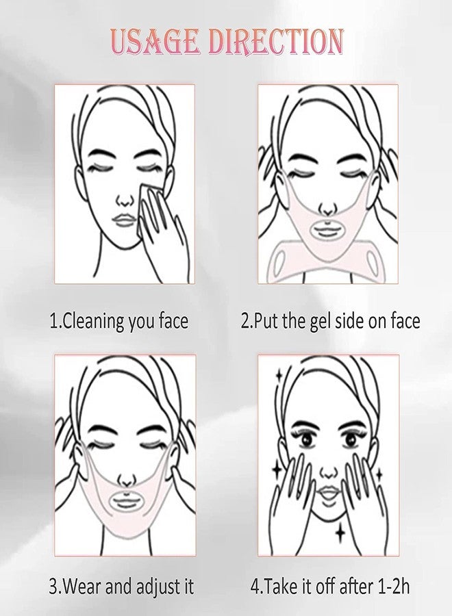 Getmecraft Double Chin Reducer V Line Lifting Mask Face Slimming Strap Chin Neck V Shaped Lift Tape Chin Up Patch V Up Contour Tightening Firming (1) - Image 3