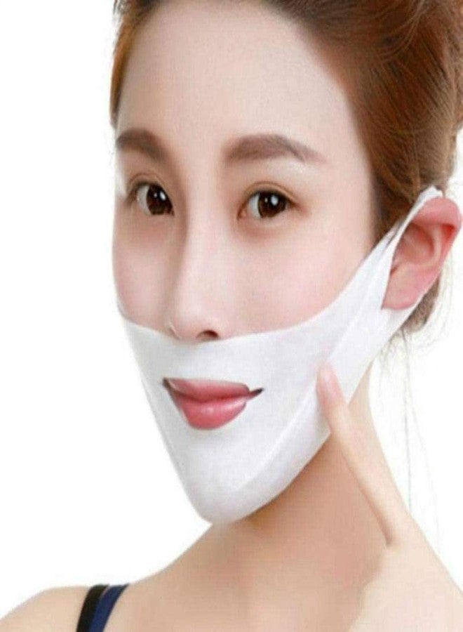 Getmecraft Double Chin Reducer V Line Lifting Mask Face Slimming Strap Chin Neck V Shaped Lift Tape Chin Up Patch V Up Contour Tightening Firming (1) - Image 1