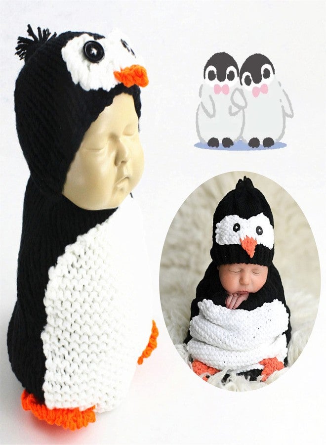 AMIATCH Unisex Newborn Baby Photography Props Cute Penguin Sleeping Bag Halloween Costume - Image 2