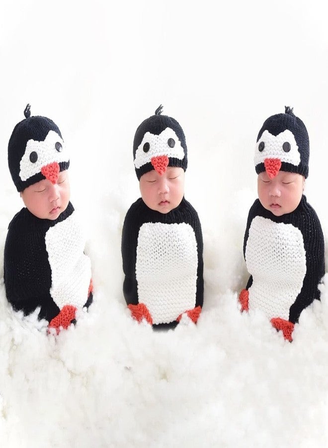 AMIATCH Unisex Newborn Baby Photography Props Cute Penguin Sleeping Bag Halloween Costume - Image 4