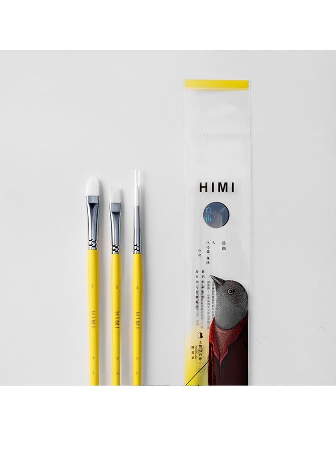 Himi Little Bird Brushes Set of 3 - Yellow