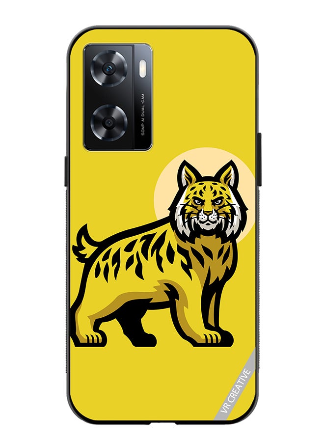 VR CREATIVE Protective Case Cover For Oppo A57/A77s Bobcat Design Multicolour - Image 1