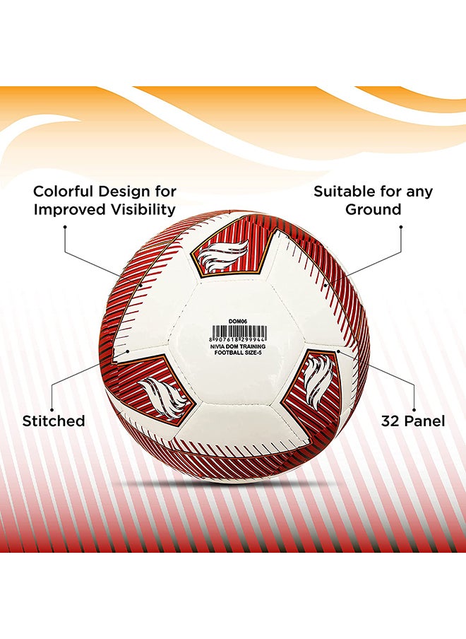 Nivia - Training ‎PU Football | Size 5 | Machine Stitched | 32 Panel | TPU top Layer | Soccer Ball | Butyl Bladder Core - Image 1