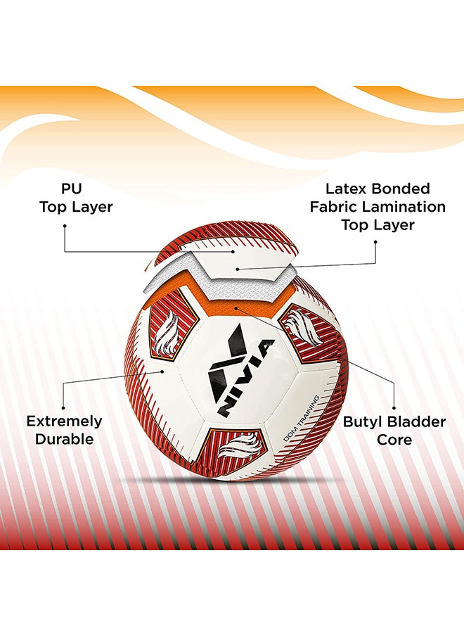 Nivia - Training ‎PU Football | Size 5 | Machine Stitched | 32 Panel | TPU top Layer | Soccer Ball | Butyl Bladder Core - Image 1