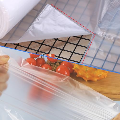 Immuson Clear Plastic Produce Bags on a Roll - 12"x16", 350 Bags per Roll - Ideal for Fruits, Vegetables, Meat, and Garbage - Image 5