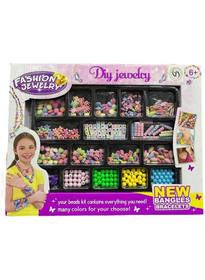 Diy jewelry with silicone cord for girls fashion and creativity - multi color