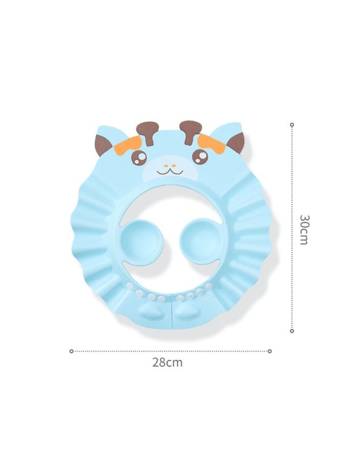 Bukela - Baby Shower Cap Bathing Cap , 3 Pcs Soft Adjustable Visor Hat Safe Shampoo Shower Bathing Protection Bath Cap for Toddler,  Baby, Kids, Children - Image 1