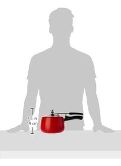 Hawkins 3 Liters Contura Cermaic Coated Aluminium Pressure Cooker With Stainless Steel Lid,Tomato Red  - Image 3