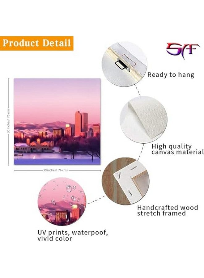 SAF لوحة فنية لساف لورد شيفا - لوحة قماشية تجريدية إلهية | صورة هادئة لماها ديف لغرفة المعيشة أو المعبد أو ركن التأمل 30 بوصة × 30 بوصة - Image 4