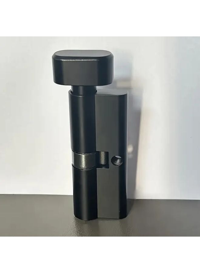 2 Pcs 70mm Black Anti Theft Lock Cylinder European Standard Full Copper 3 Keys - Image 5