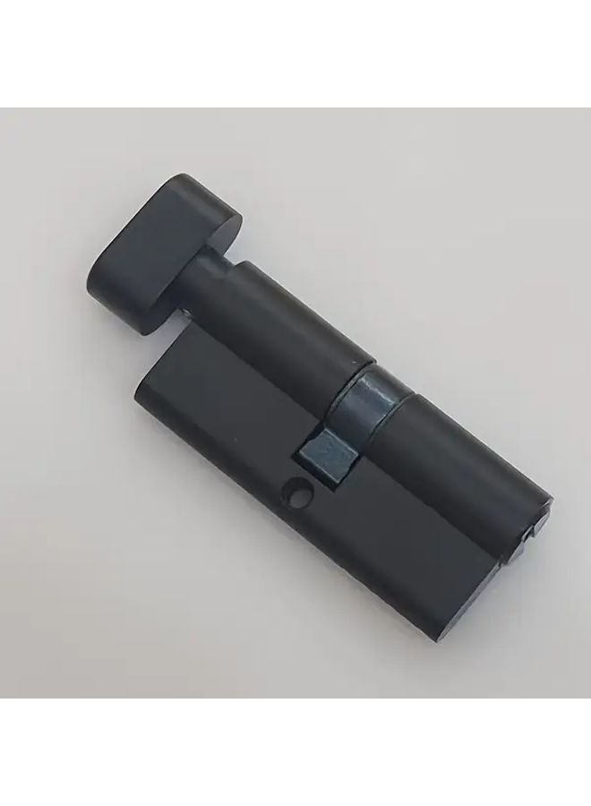 2 Pcs 70mm Black Anti Theft Lock Cylinder European Standard Full Copper 3 Keys - Image 1