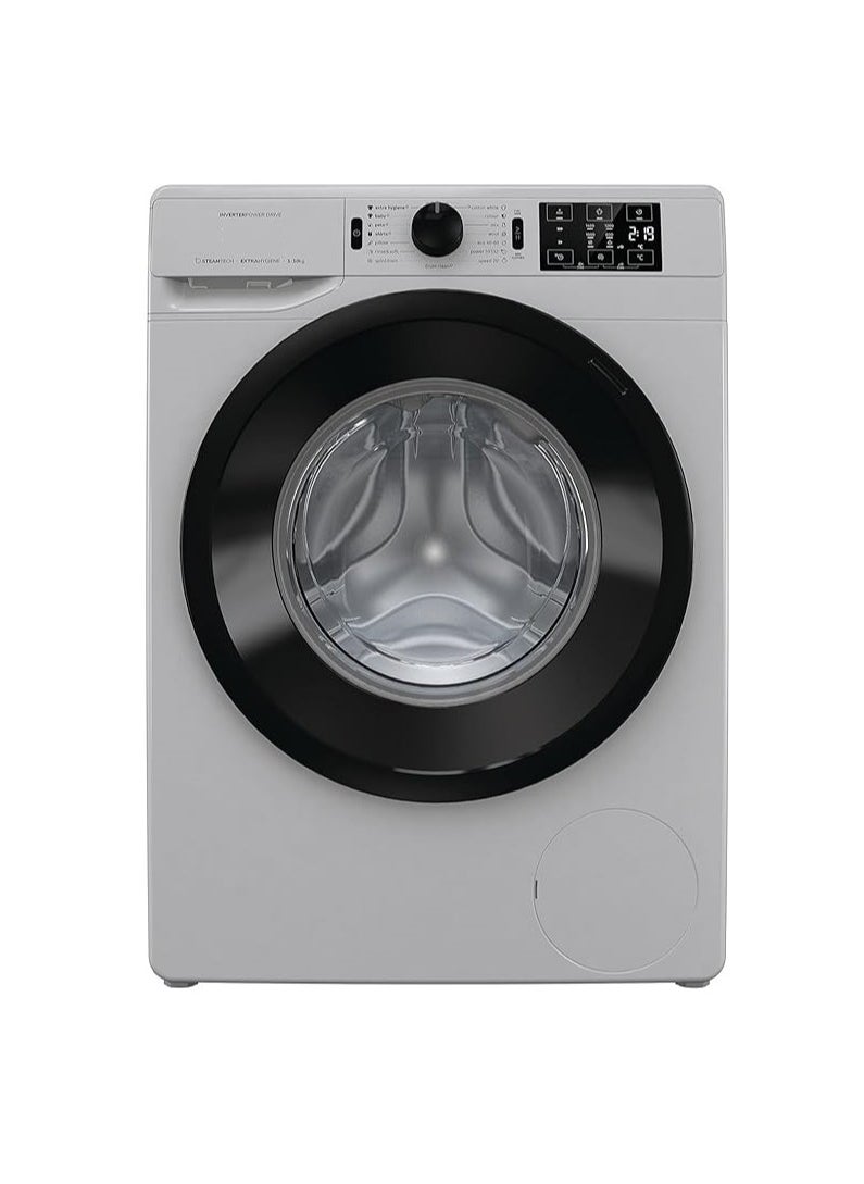 Gronje Fully Automatic Washer Front Load 10 Kg 16 Programs Spin 1400 RPM Inverter 1900 W LED display WNEI14AS  - Image 1