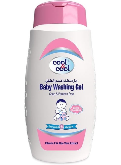 Vitamin-E And Aloe Vera Extract With Extra Mild Formula Baby Washing Gel- 100ML - Head to Toe Baby Bath, Dye Free,Tear Free, Alcohol Free,Paraben-Free