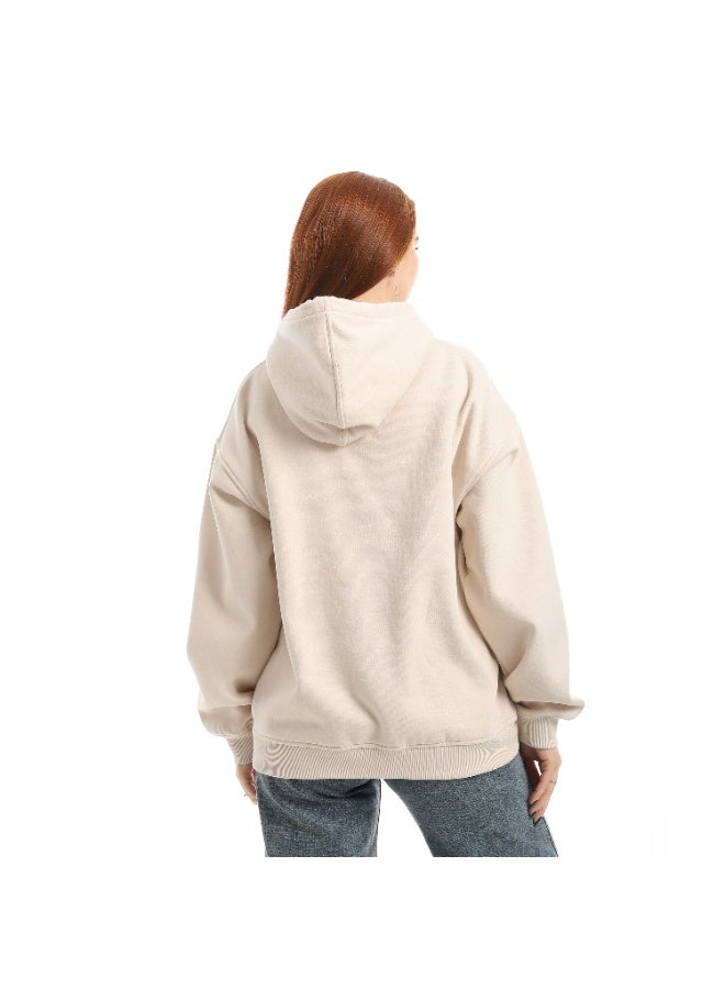 Coctail sweatshirt-8609-BEIGE - Image 3