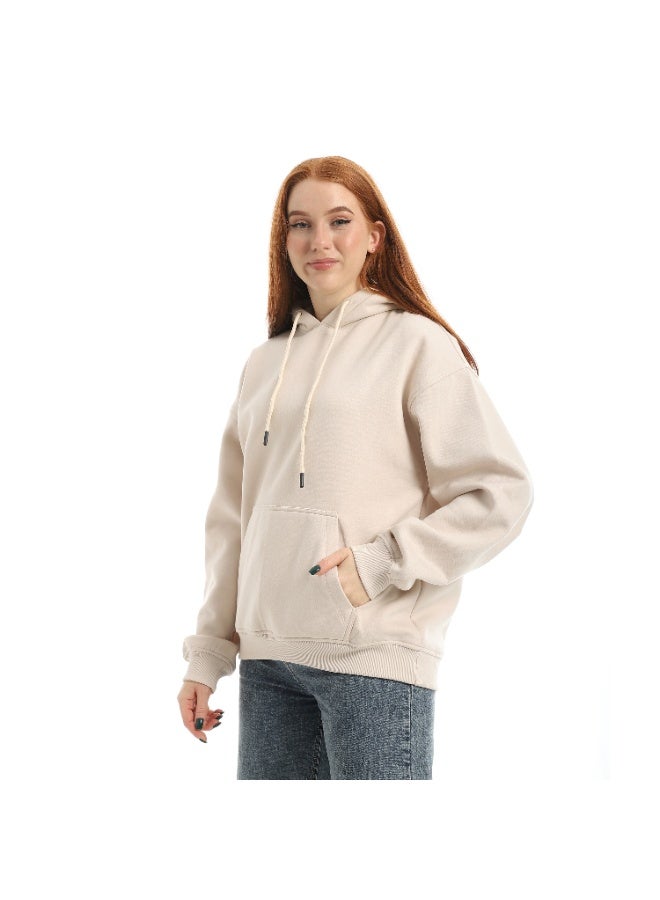 Coctail sweatshirt-8609-BEIGE - Image 2