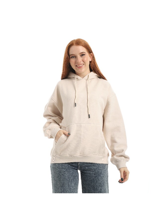Coctail sweatshirt-8609-BEIGE - Image 1