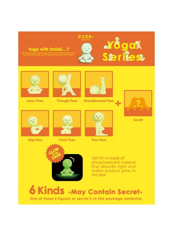 Smiski [1pc - High Quality] Smiski Yoga Series Glow-in-the-Dark Creature (Blind Box Edition) - Image 3