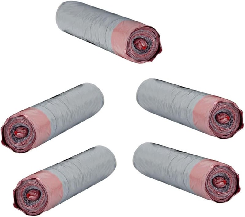 VALICLUD Thickened Drawstring Trash Bags 5 Rolls Kitchen Garbage Bags Random Color - Image 1