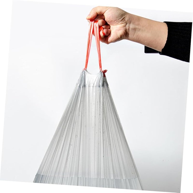 VALICLUD Thickened Drawstring Trash Bags 5 Rolls Kitchen Garbage Bags Random Color - Image 4