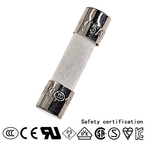 ChengHongXing 10PCS Ceramic fuses T5AH250V Slow-Blow 5x20mm/0.197"x0.787" 5AMP 250V (T5A) - Image 2