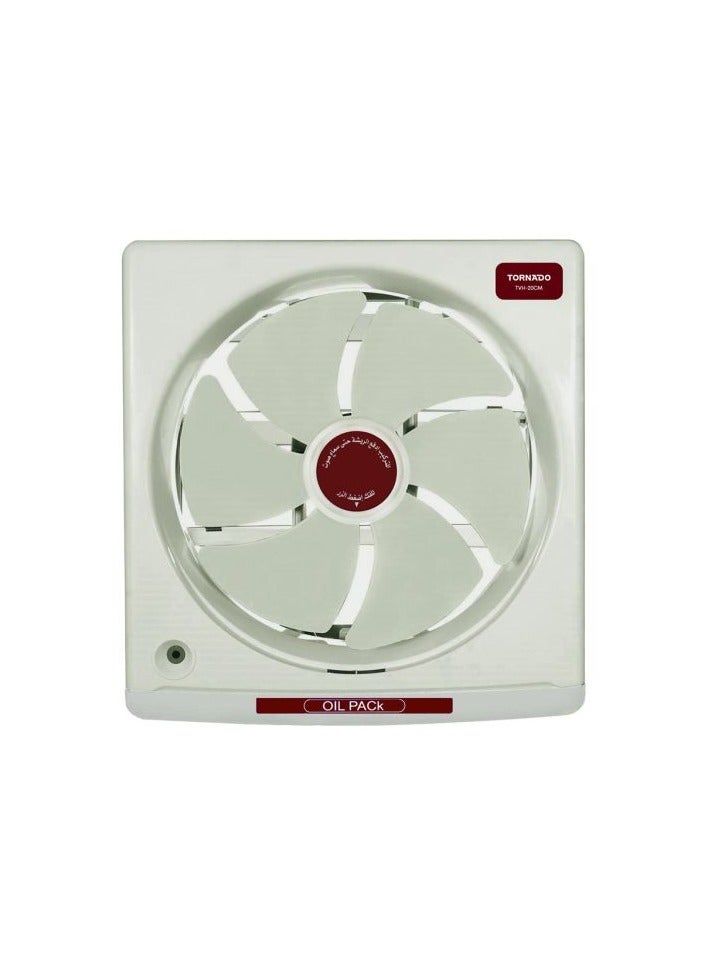 تورنيدو شفاط مطبخ تورنيدو مقاس 20 سم درج لتجميع الزيوت كريمي TVH-20CM