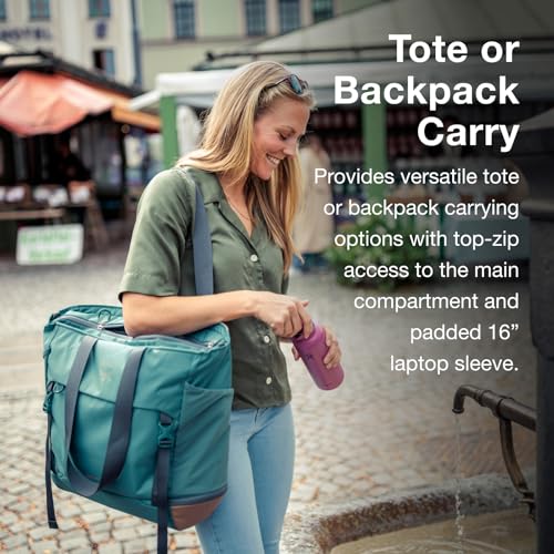 Osprey Daylite Large Tote Pack, Cascade Blue/Latte Brown - Image 3