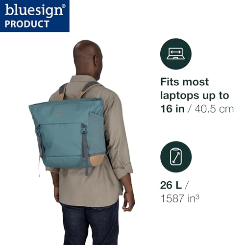 Osprey Daylite Large Tote Pack, Cascade Blue/Latte Brown - Image 2