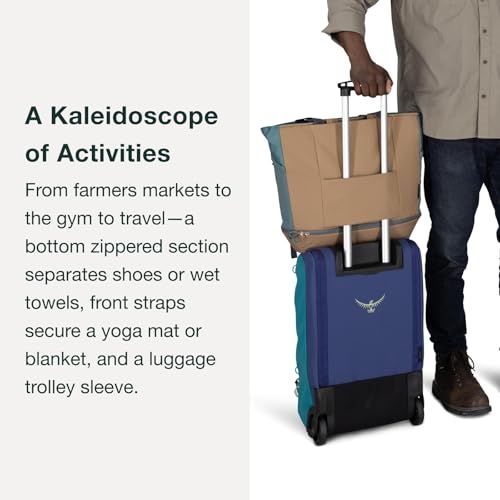 Osprey Daylite Large Tote Pack, Cascade Blue/Latte Brown - Image 4